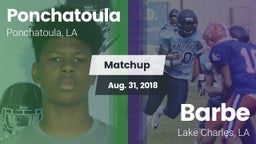 Matchup: Ponchatoula High vs. Barbe  2018