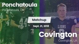 Matchup: Ponchatoula High vs. Covington  2018