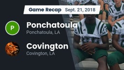 Recap: Ponchatoula  vs. Covington  2018