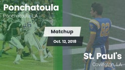 Matchup: Ponchatoula High vs. St. Paul's  2018