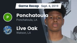 Recap: Ponchatoula  vs. Live Oak  2019