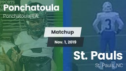 Matchup: Ponchatoula High vs. St. Pauls  2019