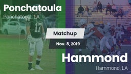 Matchup: Ponchatoula High vs. Hammond  2019