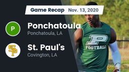 Recap: Ponchatoula  vs. St. Paul's  2020