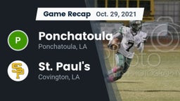 Recap: Ponchatoula  vs. St. Paul's  2021
