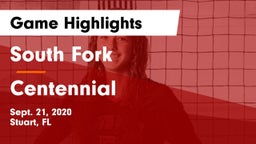 South Fork  vs Centennial  Game Highlights - Sept. 21, 2020