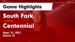 South Fork  vs Centennial  Game Highlights - Sept. 21, 2021