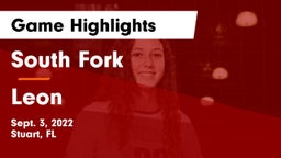 South Fork  vs Leon  Game Highlights - Sept. 3, 2022