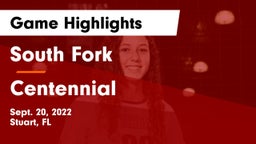 South Fork  vs Centennial  Game Highlights - Sept. 20, 2022