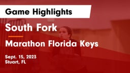 South Fork  vs Marathon Florida Keys Game Highlights - Sept. 15, 2023