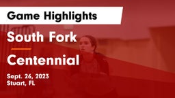 South Fork  vs Centennial  Game Highlights - Sept. 26, 2023