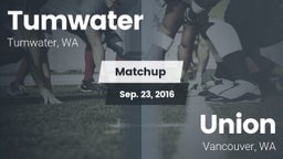 Matchup: Tumwater  vs. Union  2016