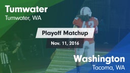 Matchup: Tumwater  vs. Washington  2016