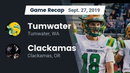 Recap: Tumwater  vs. Clackamas  2019