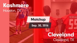 Matchup: Kashmere  vs. Cleveland  2016