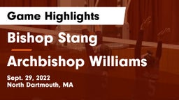 Bishop Stang  vs Archbishop Williams  Game Highlights - Sept. 29, 2022