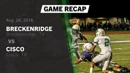 Recap: Breckenridge  vs. Cisco  2016