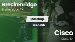 Matchup: Breckenridge High vs. Cisco  2017