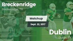 Matchup: Breckenridge High vs. Dublin  2017