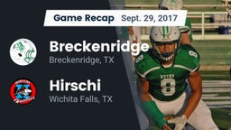 Recap: Breckenridge  vs. Hirschi  2017