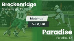 Matchup: Breckenridge High vs. Paradise  2017