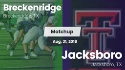 Matchup: Breckenridge High vs. Jacksboro  2018