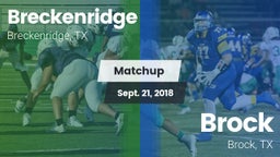 Matchup: Breckenridge High vs. Brock  2018