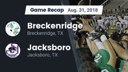 Recap: Breckenridge  vs. Jacksboro  2018