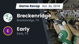Recap: Breckenridge  vs. Early  2018