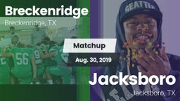 Matchup: Breckenridge High vs. Jacksboro  2019