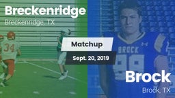 Matchup: Breckenridge High vs. Brock  2019