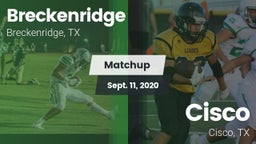 Matchup: Breckenridge High vs. Cisco  2020