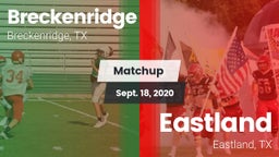Matchup: Breckenridge High vs. Eastland  2020