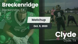 Matchup: Breckenridge High vs. Clyde  2020