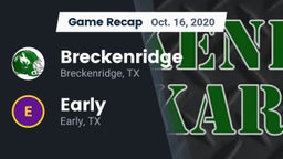 Recap: Breckenridge  vs. Early  2020