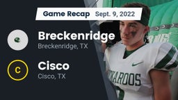 Recap: Breckenridge  vs. Cisco  2022