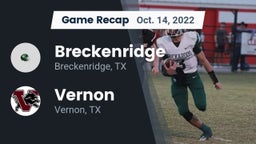 Recap: Breckenridge  vs. Vernon  2022