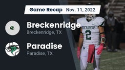 Recap: Breckenridge  vs. Paradise  2022