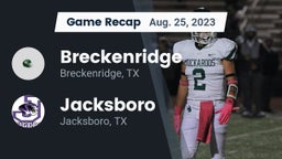Recap: Breckenridge  vs. Jacksboro  2023