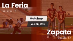 Matchup: La Feria  vs. Zapata  2019