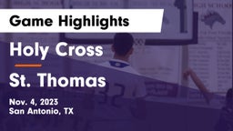 Holy Cross  vs St. Thomas  Game Highlights - Nov. 4, 2023