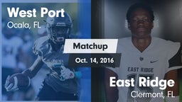 Matchup: West Port High vs. East Ridge  2016