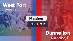 Matchup: West Port High vs. Dunnellon  2016