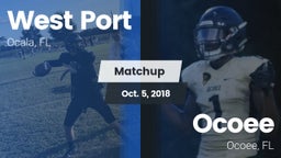 Matchup: West Port High vs. Ocoee  2018