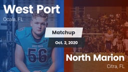 Matchup: West Port High vs. North Marion  2020