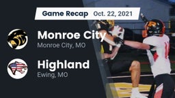 Recap: Monroe City  vs. Highland  2021