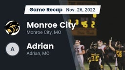 Recap: Monroe City  vs. Adrian  2022
