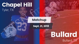 Matchup: Chapel Hill High vs. Bullard  2018