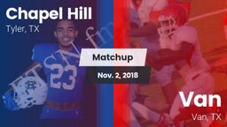 Matchup: Chapel Hill High vs. Van  2018