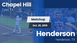 Matchup: Chapel Hill High vs. Henderson  2019